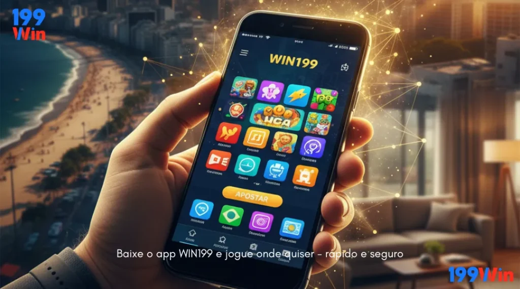 Baixe o app WIN199 e jogue onde quiser - rápido e seguro
