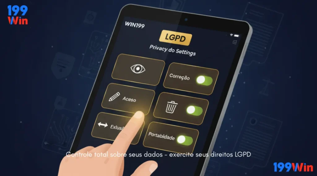Controle total sobre seus dados - exercite seus direitos LGPD