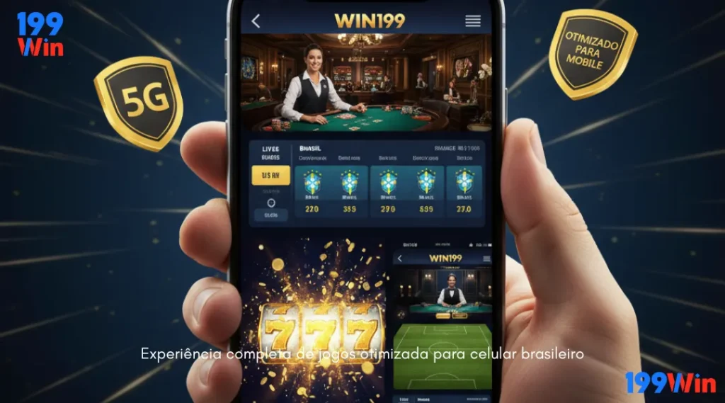 Experiência completa de jogos otimizada para celular brasileiro