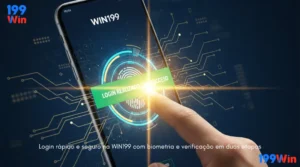 Login rápido e seguro na WIN199 com biometria e verificação em duas etapas