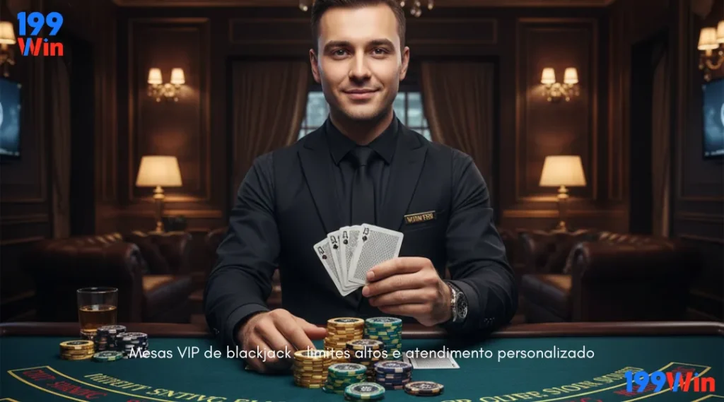 Mesas VIP de blackjack - limites altos e atendimento personalizado