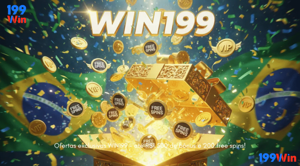 Ofertas exclusivas WIN199 - até R$1.500 de bônus e 200 free spins!