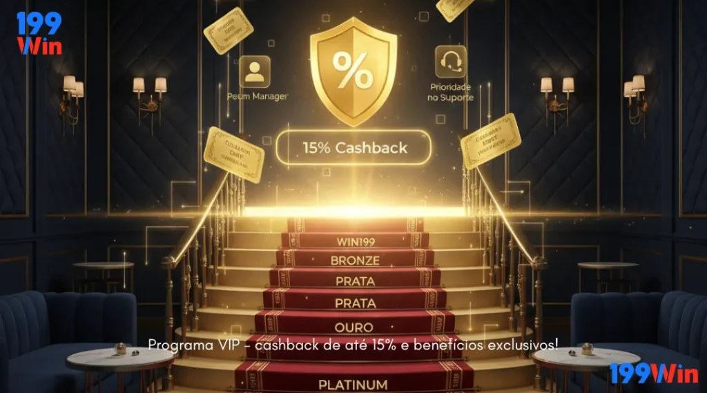 Programa VIP - cashback de até 15% e benefícios exclusivos!