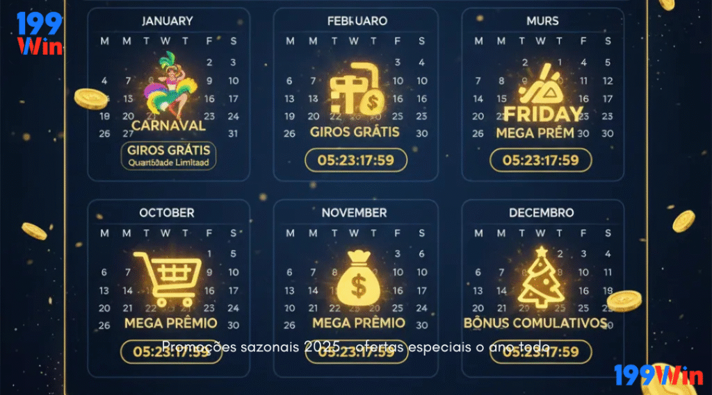 Promoções sazonais 2025 - ofertas especiais o ano todo