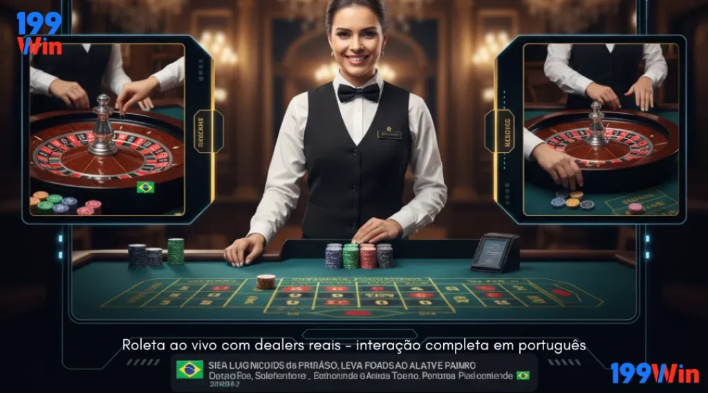 Roleta ao vivo com dealers reais - interação completa em português