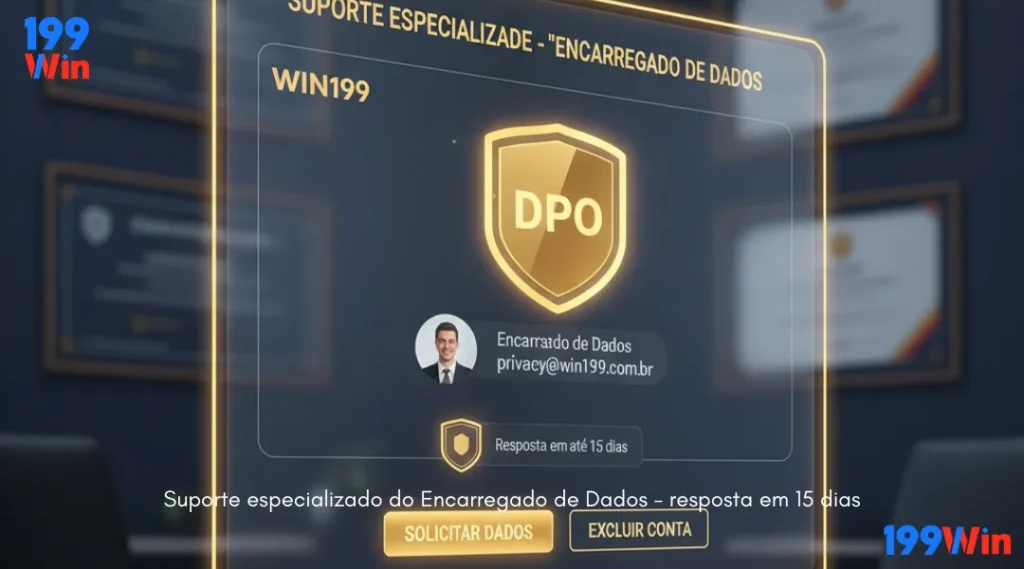 Suporte especializado do Encarregado de Dados - resposta em 15 dias