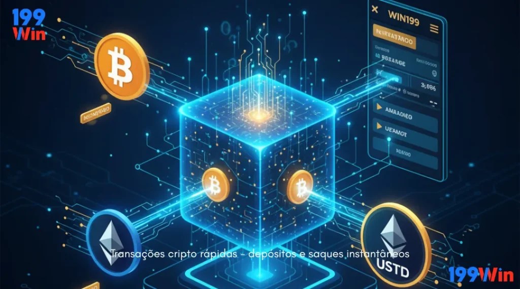 Transações cripto rápidas - depósitos e saques instantâneos