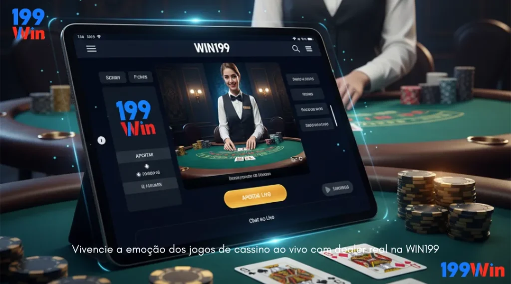 Vivencie a emoção dos jogos de cassino ao vivo com dealer real na WIN199